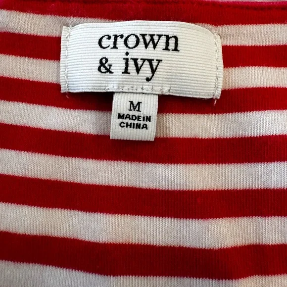 crown & ivy Red and White Striped Maxi Dress - Picture 6 of 6